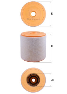 KNECHT LX 4961 Číslo výrobce: 72501927. EAN: 4057635170000.