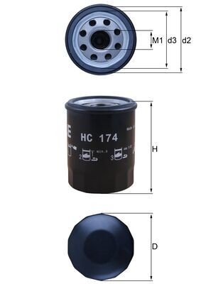 KNECHT HC 174 Číslo výrobce: 72589619. EAN: 4057635222631.