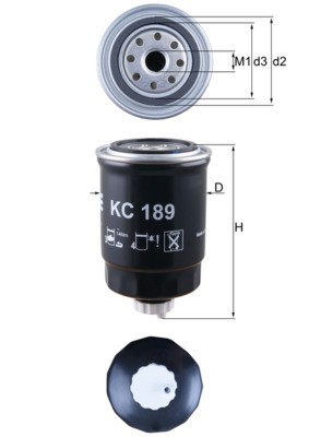 KNECHT KC 189 Číslo výrobce: 76830095. EAN: 4009026503195.