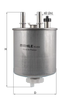 KNECHT KL 834 Číslo výrobce: 70584132. EAN: 4009026891124.
