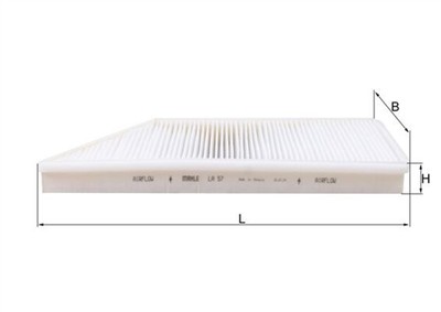 KNECHT LA 57 Číslo výrobce: 76888184. EAN: 4009026505212.