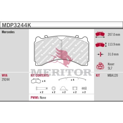 MERITOR MDP3244K Číslo výrobce: 29244.