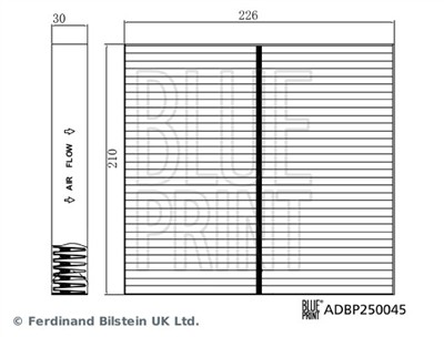 BLUE PRINT ADBP250045 EAN: 5057746286699.