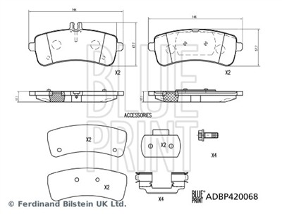 BLUE PRINT ADBP420068 Číslo výrobce: D1907-9136. EAN: 5057746287726.