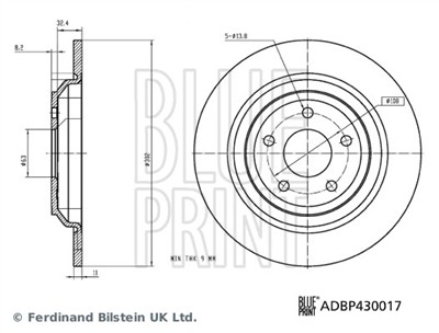 BLUE PRINT ADBP430017 EAN: 5057746197780.
