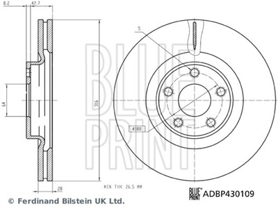 BLUE PRINT ADBP430109 EAN: 5057746289898.