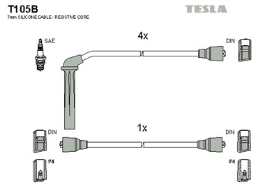 TESLA T105B EAN: 8595141021530.