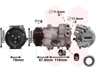 VAN WEZEL 3700K605 EAN: 5410909578060.