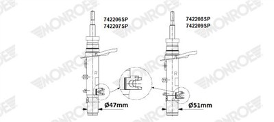 MONROE 742208SP EAN: 5412096556579.