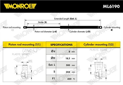 MONROE ML6190 EAN: 5412096505928.