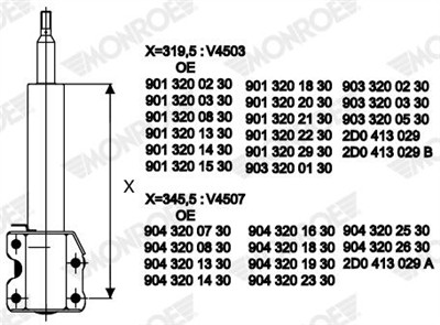 MONROE V4507 EAN: 5412096171697.