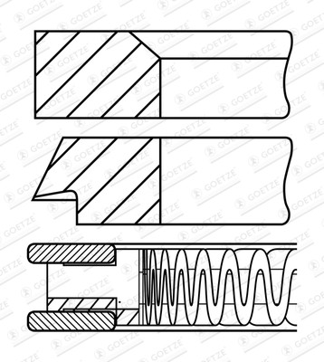 Goetze Engine 08-424500-00 EAN: 4044197022885.