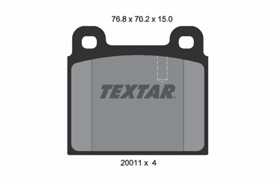 TEXTAR 2001102 Číslo výrobce: 20011. EAN: 4019722050596.