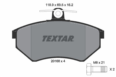 TEXTAR 2016801 Číslo výrobce: 20168. EAN: 4019722272509.