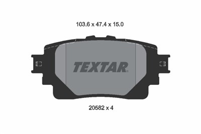 TEXTAR 2058201 Číslo výrobce: 20582. EAN: 4019722543043.