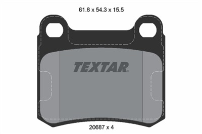 TEXTAR 2068701 Číslo výrobce: 20687. EAN: 4019722063633.