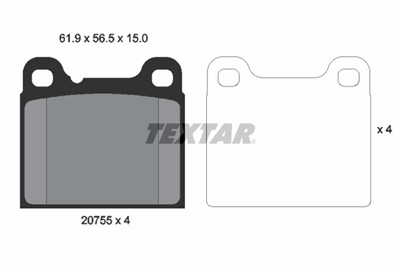 TEXTAR 2075506 Číslo výrobce: 20755. EAN: 4019722268809.