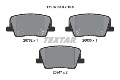 TEXTAR 2078201 Číslo výrobce: 20782. EAN: 4019722545252.