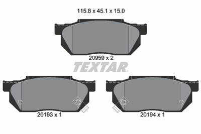 TEXTAR 2095902 Číslo výrobce: 20193. EAN: 4019722180699.