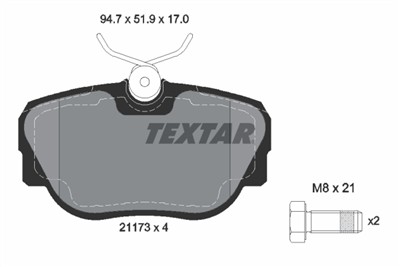 TEXTAR 2117302 Číslo výrobce: 21173. EAN: 4019722079160.