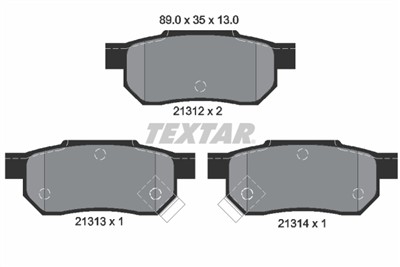 TEXTAR 2131201 Číslo výrobce: 21312. EAN: 4019722156403.