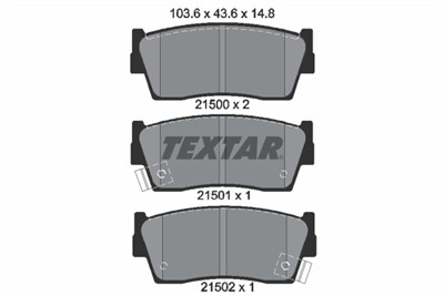 TEXTAR 2150001 Číslo výrobce: 21500. EAN: 4019722197246.