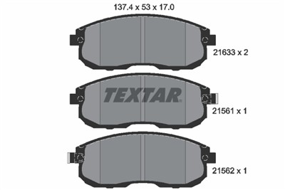 TEXTAR 2156101 Číslo výrobce: 21561. EAN: 4019722245787.