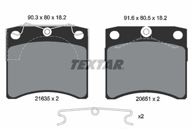 TEXTAR 2163501 Číslo výrobce: 20651. EAN: 4019722194276.