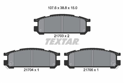 TEXTAR 2170301 Číslo výrobce: 21703. EAN: 4019722202568.