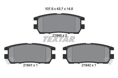 TEXTAR 2184002 Číslo výrobce: 21840. EAN: 4019722224744.