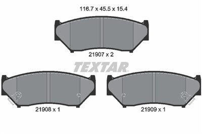 TEXTAR 2190701 Číslo výrobce: 21907. EAN: 4019722234187.