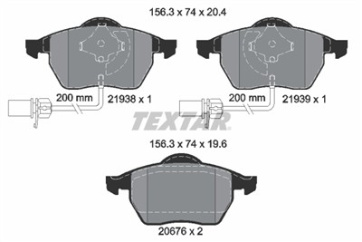 TEXTAR 2193801 Číslo výrobce: 20676. EAN: 4019722180941.