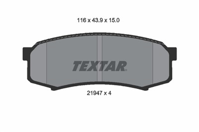 TEXTAR 2194701 Číslo výrobce: 21947. EAN: 4019722203053.