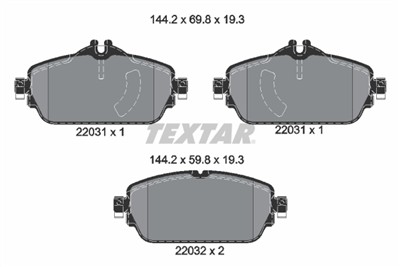TEXTAR 2203101 Číslo výrobce: 22031. EAN: 4019722465451.