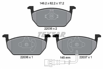TEXTAR 2203501 Číslo výrobce: 22035. EAN: 4019722471605.
