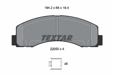TEXTAR 2205002 Číslo výrobce: 22050. EAN: 4019722584329.