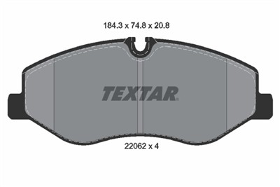 TEXTAR 2206201 Číslo výrobce: 22062. EAN: 4019722471612.