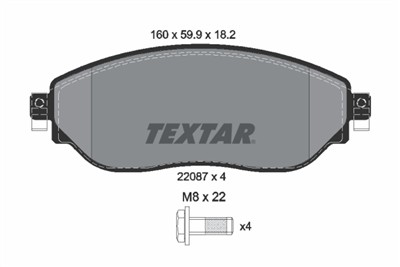 TEXTAR 2208701 Číslo výrobce: 22087. EAN: 4019722471742.