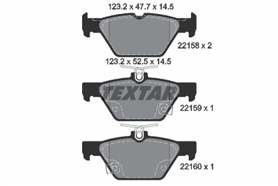 TEXTAR 2215801 Číslo výrobce: 22158. EAN: 4019722478130.