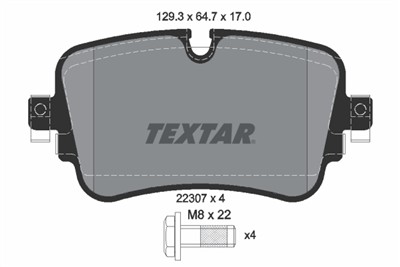 TEXTAR 2230701 Číslo výrobce: 22307. EAN: 4019722489914.