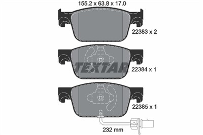 TEXTAR 2238301 Číslo výrobce: 22383. EAN: 4019722483066.