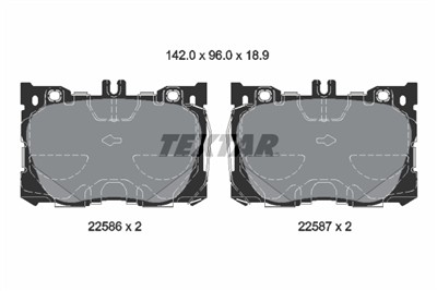 TEXTAR 2258601 Číslo výrobce: 22586. EAN: 4019722493850.