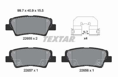 TEXTAR 2265501 Číslo výrobce: 22655. EAN: 4019722520235.
