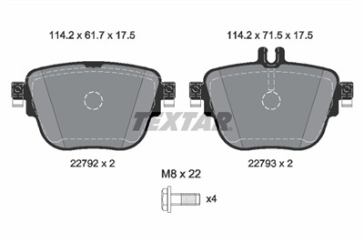 TEXTAR 2279201 Číslo výrobce: 22792. EAN: 4019722497285.