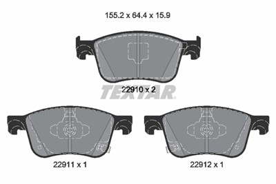 TEXTAR 2291001 Číslo výrobce: 22910. EAN: 4019722544026.