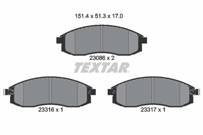 TEXTAR 2308601 Číslo výrobce: 23086. EAN: 4019722242694.