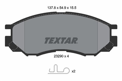 TEXTAR 2329002 Číslo výrobce: 23290. EAN: 4019722226861.