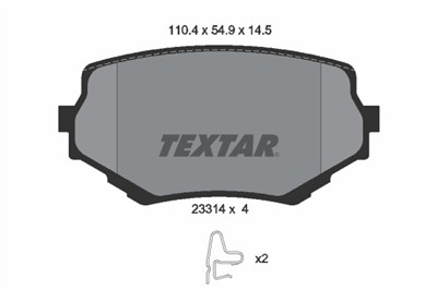 TEXTAR 2331401 Číslo výrobce: 23314. EAN: 4019722265341.