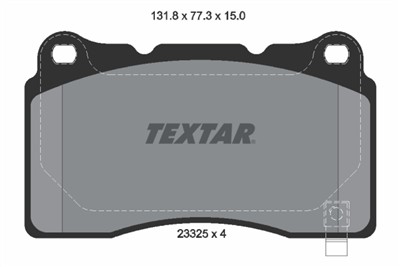 TEXTAR 2332501 Číslo výrobce: 23325. EAN: 4019722307829.
