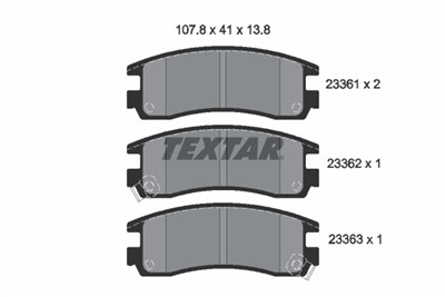 TEXTAR 2336101 Číslo výrobce: 23361. EAN: 4019722266898.